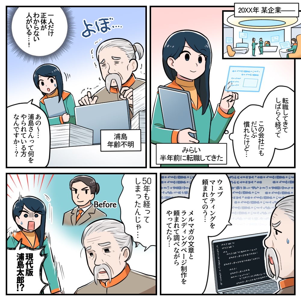Switch Plus　SNS広告用　サービス紹介漫画掲載サンプル1